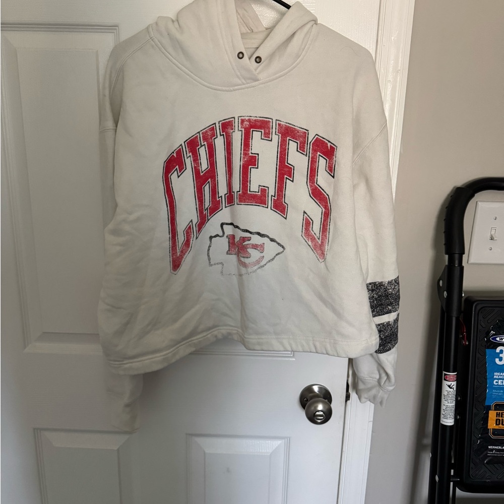 47 Brand White Chiefs Hoodie